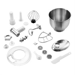 Миксер Kitfort КТ-1398-1, планетарный, 1200 Вт, 7 л, 2 в 1, 8 режимов+импульс, красный - фото 51403851