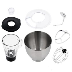 Миксер Kitfort КТ-1339-2, планетарный, 1400 Вт, 6.5 л, 6 режимов+импульс, бело-коричневый - фото 51403854