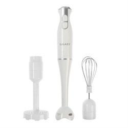 Блендер Galaxy GL 2131, погружной, 650 Вт, 0.6 л, 2 скорости, режим "Турбо", белый - фото 51403871