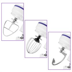 Миксер Kitfort КТ-3045-1, планетарный, 1200 Вт, 4 л, 6 скоростей, бело-фиолетовый - фото 51404266