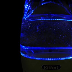 Чайник электрический Kitfort KT-6123-2, стекло, 2 л, 2200 Вт, салатовый - фото 51404333