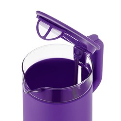 Чайник электрический Kitfort KT-6124-1, пластик-стекло, 1.2 л, 2200 Вт, фиолетовый - фото 51404341