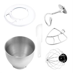 Миксер Kitfort КТ-1348-3, планетарный, 1000 Вт, 5 л, 6 скоростей, черный - фото 51404392