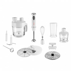 Блендер REDMOND RHB-2989, погружной, 1300 Вт, 0.5/0.6 л, 2 скорости, турборежим, белый - фото 51404639