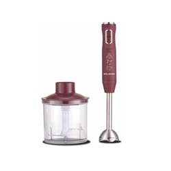 Блендер WILLMARK WHB-1250PS, погружной, 500 Вт, 0.6 л, режим "турбо", бордовый - фото 51404724