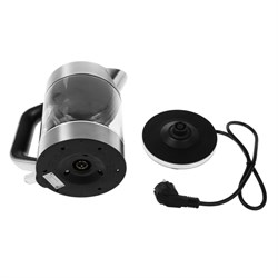 Чайник электрический Windigo LSK-1806, 1.5 л, стеклянный, с подсветкой, 2200 Вт, серебристый - фото 51404880