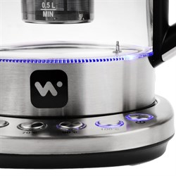 Чайник электрический Windigo LSK-1807, стекло, 1.7 л, 2200 Вт, регулировка t° - фото 51404886