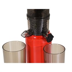 Соковыжималка Oursson JM4700/RD, шнековая, 150 Вт, 0.5/0.5 л, 70 об/мин, красно-чёрная - фото 51404933