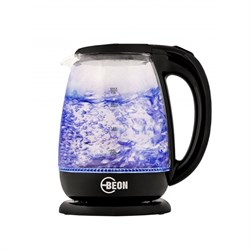 Чайник электрический Beon BN-370, стекло, 1.8 л, 1500 Вт, подсветка, черный - фото 51405133