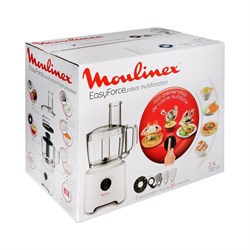 Кухонный комбайн Moulinex FP244110, 700 Вт, 2.4 л, 2 скорости, белый - фото 51405221