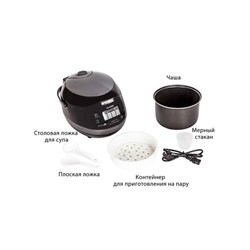 Мультиварка Pioneer MC505, 860 Вт, 16 программ, 5 л, чёрная - фото 51405555