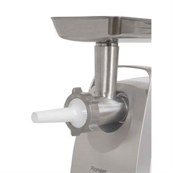 Мясорубка электрическая Pioneer MG120, 2000 Вт, реверс, 1 скорость, бело-серая - фото 51405618