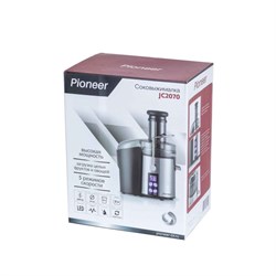 Соковыжималка Pioneer JC2070, 1000Вт, 5 скоростей, 1100 мл, цвет чёрно-серебристый - фото 51405636