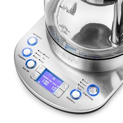 Чайник электрический Kitfort KT-6116, стекло, 1.7 л, 2200 Вт, подсветка, серебристый - фото 51405791