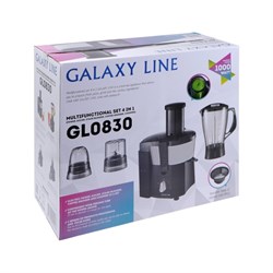 Кухонный комбайн Galaxy GL 0830, стационарный, 1000 Вт, 1,5 л, режим «Турбо», 5 насадок - фото 51406422