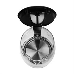 Чайник электрический Centek CT-0015, стекло, 2 л, 2200 Вт, чёрный - фото 51406429