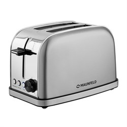 Тостер MAUNFELD MF-822S, 950 Вт, 3 режима, 2 тоста, нержавеющая сталь, серый - фото 51406508