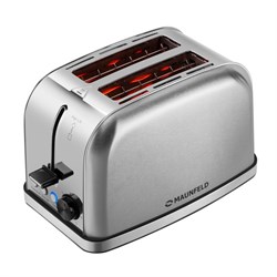 Тостер MAUNFELD MF-822S, 950 Вт, 3 режима, 2 тоста, нержавеющая сталь, серый - фото 51406509