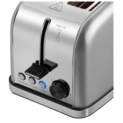 Тостер MAUNFELD MF-822S, 950 Вт, 3 режима, 2 тоста, нержавеющая сталь, серый - фото 51406510