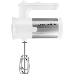 Миксер MAUNFELD MF-321WH, ручной, 300 Вт, 5 скоростей, 4 насадки, белый - фото 51406522