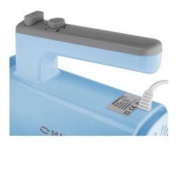 Миксер MAUNFELD MF-331BL, ручной, 300 Вт, 8 скоростей, 4 насадки, голубой - фото 51406535