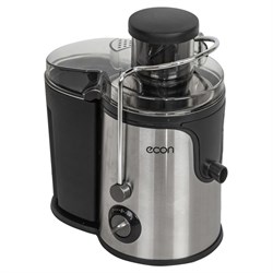 Соковыжималка econ ECO-051JC, 800 Вт, 0.5 л, 2 скорости,чёрно-серебристая - фото 51406653
