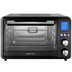 Мини-печь BRAYER 2601BR, 1500 Вт, 25 л, 10 режимов, 65-230 °С - фото 51406800