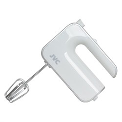 Миксер jvc JK-MX115, 300 Вт, 5 скоростей, 2 насадки, белый - фото 51407009