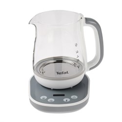 Чайник электрический TEFAL BJ551B10, стекло, 1.5 л, 1430 Вт, регулировка t°, белый - фото 51407320