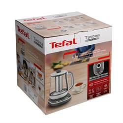 Чайник электрический TEFAL BJ551B10, стекло, 1.5 л, 1430 Вт, регулировка t°, белый - фото 51407325