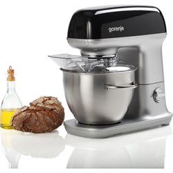 Миксер планетарный Gorenje MMC1000RLBK, 1000 Вт, чаша 4.5 л, 7 скоростей, 4 насадки, чёрный - фото 51407596
