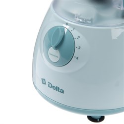 Блендер DELTA DL-7310, стационарный, 350 Вт, 1.5/0,05 л, 4 скорости, голубой - фото 51407665