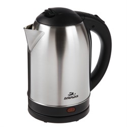 Чайник электрический "Добрыня" DO-1231, металл, 2 л, 2000 Вт, серо-чёрный - фото 51407772