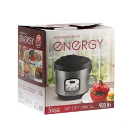 Мультиварка ENERGY EN-257, 900 Вт, 5 л, 10 программ, антипригарное покрытие, чёрная - фото 51407818