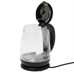 Чайник электрический Homestar HS-1018, стекло, 1.8 л, 1500 Вт, чёрный - фото 51407867