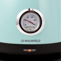 Чайник электрический MAUNFELD MGK-625MINT, металл, 1.7 л, 2200 Вт, регулировка t°, бирюзовый - фото 51408740