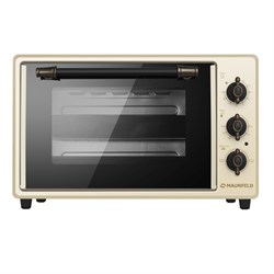 Мини-печь MAUNFELD MMO-373MBG02, 1400 Вт, 37 л, 50-280°С, таймер, бежевая - фото 51409205