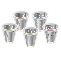 Овощерезка электрическая MAUNFELD MF-1031G, пластик, 150 Вт, 5 насадок, бело-зелёный - фото 51409263