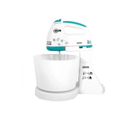 Миксер Beon BN-2205, стационарный, 300 Вт, 2 л, 7 скоростей, 4 насадки, белый - фото 51409270