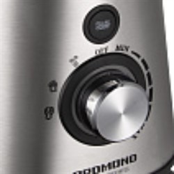 Блендер REDMOND RSB-M3404, стационарный, 2600 Вт, 1.5 л, 3 скорости, чёрно-серебристый - фото 51409347