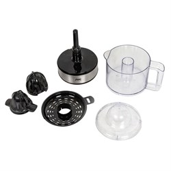 Соковыжималка jvc JK-JC2010, цитрусовая, 30 Вт, 0.8 л, чёрный с серебристым - фото 51409533