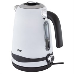 Чайники jvc JK-KE1730, металл, 1.7 л, 2200 Вт, белый - фото 51409559
