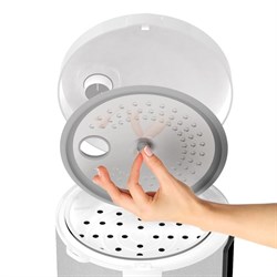 Мультиварка jvc JK-MC509, 860 Вт, 5 л, 11 программ, антипригарное покрытие, серебристый с белым 9731 - фото 51409678