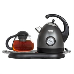 Чайный набор Pioneer KE580M, 1.7 л, 2200 Вт, чёрный - фото 51409737