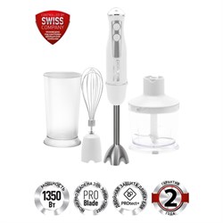 Блендер Polaris PHB 1385, погружной, 1350 Вт, 0.6/0.5 л, режим "турбо", белый - фото 51409806