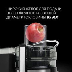 Соковыжималка Polaris PEA 1535AL, центробежная, 1500 Вт, 1.1/2.5 л, 18000 об/мин, чёрная - фото 51410042