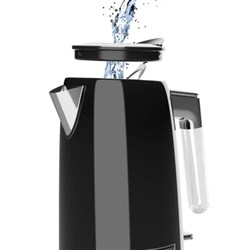 Чайник электрический Polaris 1746CA, металл, 1.7 л, 2200 Вт, чёрный - фото 51410082