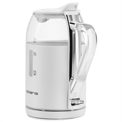 Чайник электрический Polaris PWK 1563CGL, стекло, 1.5 л, 2200 Вт, белый - фото 51410089
