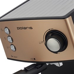 Кофеварка Polaris PCM 1527E, рожковая, 850 Вт, капучинатор, чёрная - фото 51410160