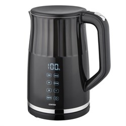 Чайник электрический Centek CT-0038, металл, 1.7 л, 2200 Вт, LED, регулировка t°, чёрный - фото 51410294